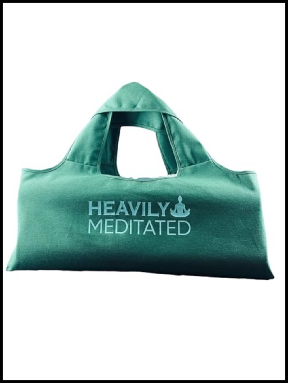 Recycled Cotton Canvas Yoga Bag Tote with Shoulder Strap Fits Most Mats
